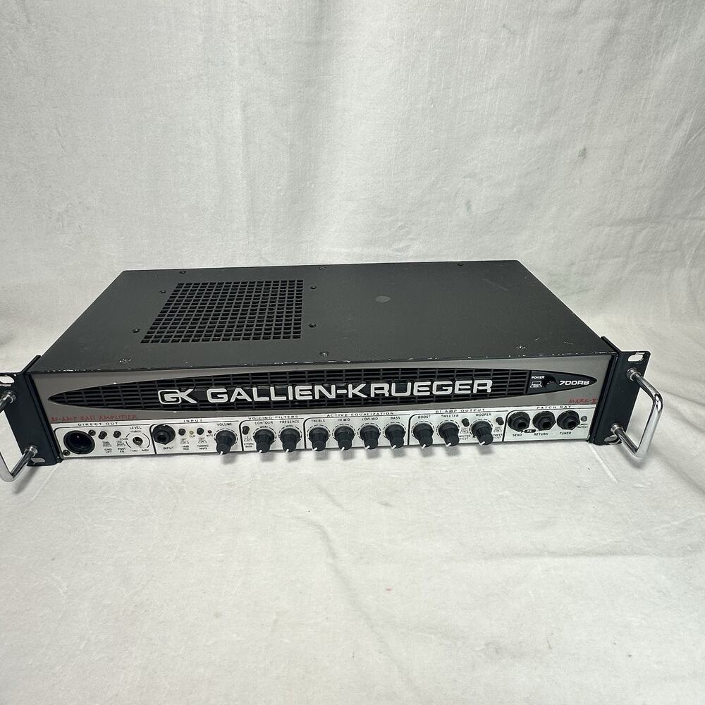 Gallien-Krueger 700RB Bass Amp Head - Legendary Bi-Amp Bass Amplifier - Tested